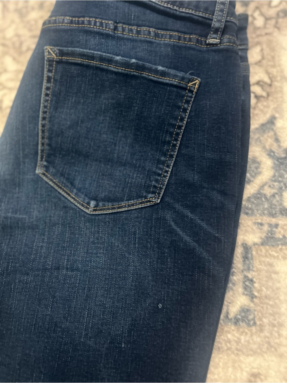 a.n.a Dark Blue Mid-Rise Denim Bermuda Shorts - Picture 6 of 7